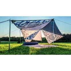 VERBINDBARES SONNENSEGEL ZIP-CANVAS - Tarp -Fernweh Camping 5637945745 j connectable tarp zipcanvas mit aufstellstange bent 24