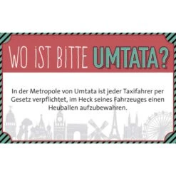 WO IST BITTE UMTATA? - Reisespiel 12 WO IST BITTE UMTATA? - Reisespiel -Fernweh Camping 5637948185 d wo ist bitte umtata moses verlag 24