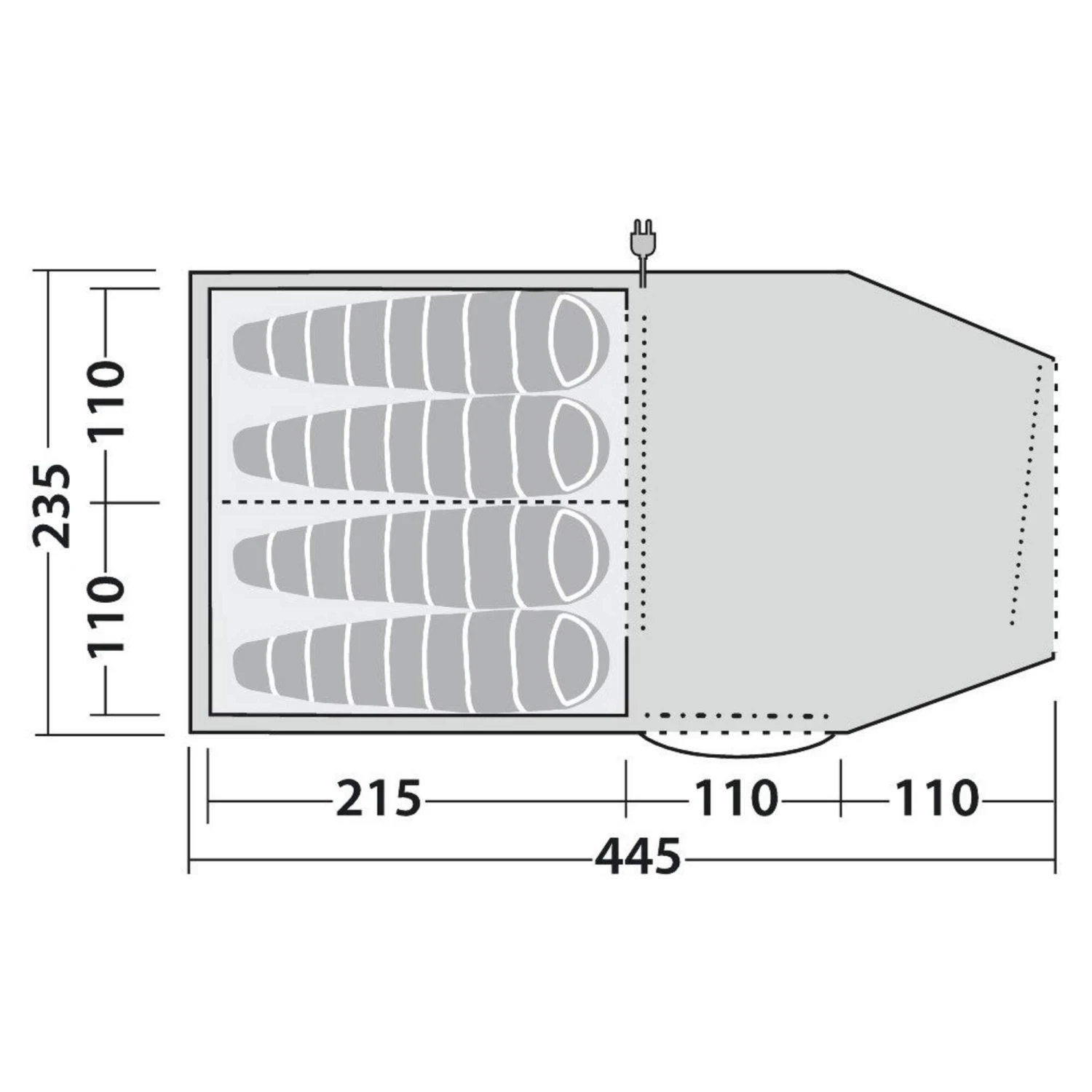 Robens DOUBLE DREAMER 4 - Tunnelzelt 5 Robens DOUBLE DREAMER 4 - Tunnelzelt – Bild 4